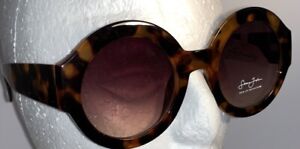 Sean John P Diddy Damensonnenbrille braune Schildkrötenschale runde Gläser