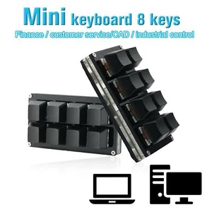 8 Keys Mechanical Keyboard USB Shortcut Programmable Linux For Windows H2K4 R6G7 - Picture 1 of 11