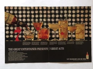1963 Seagram’s 7 Ad The Great Entertainer Presents 7 Great Acts - Picture 1 of 1