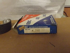  KAWASAKI KX 125 D1 1985 KDX200 kDX125  K702 EBC BRAKE SHOES  - Picture 1 of 2