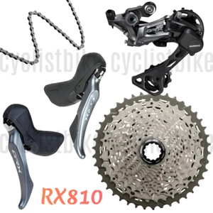 Shimano GRX RX810 4pcs Mechanical 1x11 RX810 Groupset NEW (without calipers) - Picture 1 of 1