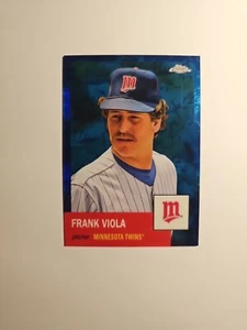 2022 Topps Chrome Platnium Anniversary Frank Viola Toile White Blue Ref #034/199 - Picture 1 of 2