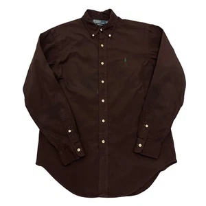 Polo Ralph Lauren Shirt Purple Mens M Classic Fit Long Sleeve 100% Cotton - Picture 1 of 12