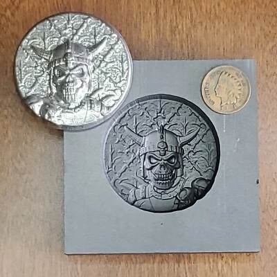 Horn Viking 3D Graphite Ingot Mold Gold Silver Copper Tin Melting Casting - Image 1 of 4