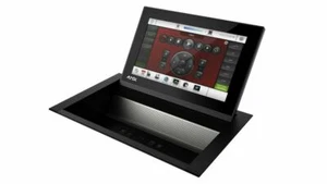 AMX HPX-MSP-7-BL 8 Module HydraPort Modular Table Box, 7" Touch Panel, Black - Picture 1 of 4