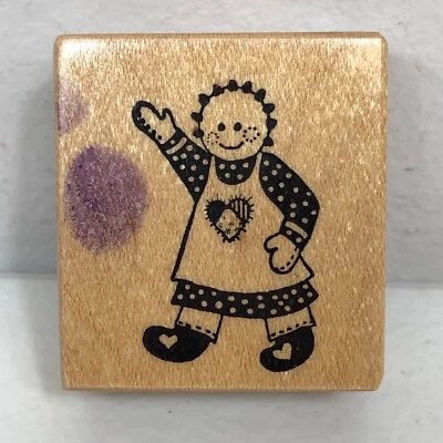 Estampilla de goma vintage 1988 PSX Raggedy Ann Rag Doll Hágalo usted mismo Artesanía País EE. UU. Foto 1 de 4