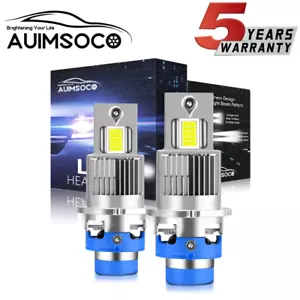 2X D4S D4R LED Headlight Bulb Replace HID Xenon Super White 8000K Conversion Kit - Picture 1 of 10