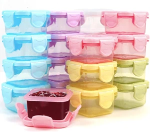 Sauce Container Mini Salad Dressing Containers,20 Pack Mini Plastic Condiment Co - Picture 1 of 7