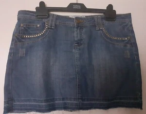 New Look womens blue Jean skirt Uk size 14 - Picture 1 of 4