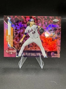 Topps Chrome Jacob DeGrom Pink Refractor #U81 2020 - Imagen 1 de 2
