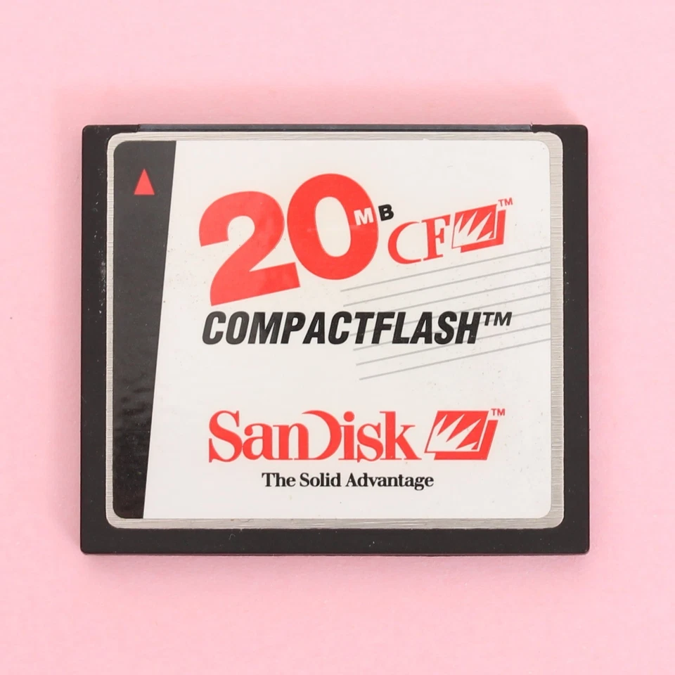 Vintage SanDisk 20MB Compact Flash CF Memory Card Type I - Image 1 of 2