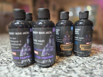 Lot of 6 Every Man Jack Black Panther Marvel Guardians Galaxy Limited Edition  - Image 1 of 4