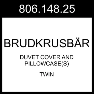 IKEA BRUDKRUSBÄR Bettbezug und Kissenbezug 806.148.25 - Bild 1 von 1