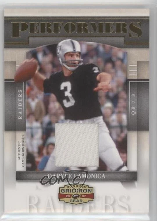 2007 Donruss Gridiron Gear Performers Jerseys /150 Daryle Lamonica #P-14 - Image 1 of 2