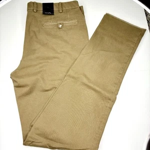 NEW Hiltl DUSTIN Dark Khaki Men’s Pant Size 36/38 Inseam MSRP $245 - Imagen 1 de 5