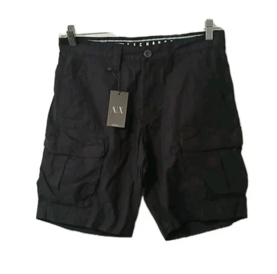 armani exchange Men's cargo shorts Black Size 30 Regular  - Image 1 of 4