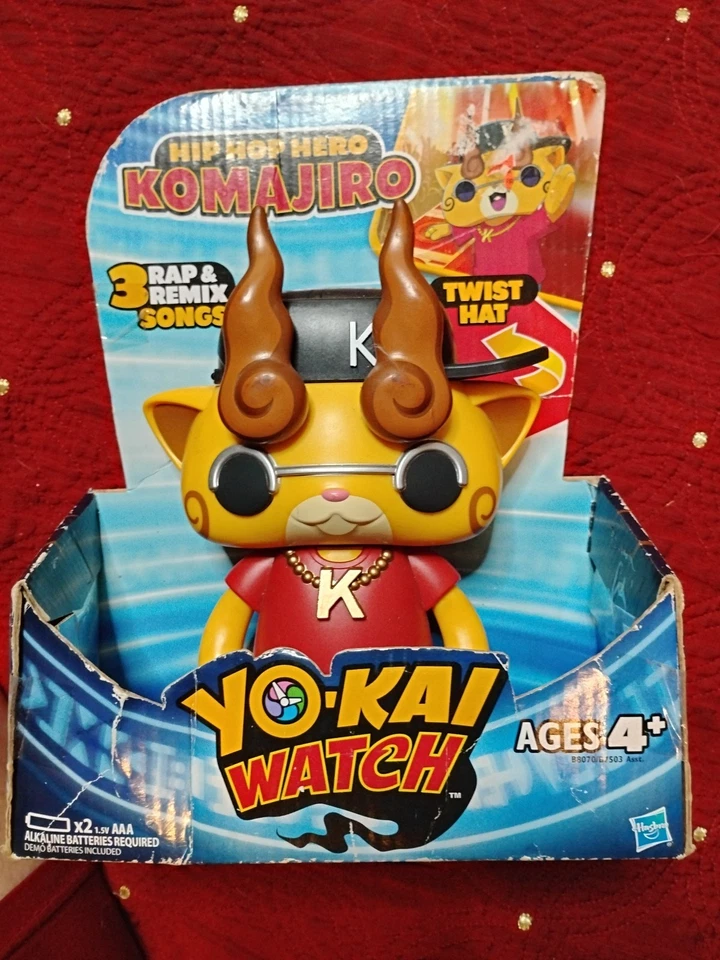 HIP HOP HERO KOMAJIRO YO-KAI WATCH Singing 3 Rap & Remix Songs Hasbro NEW  - Image 1 of 1