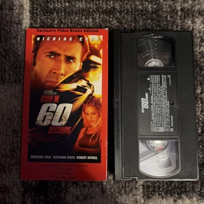 Gone in 60 Seconds VHS 2001 Nic Cage **Buy 2 Get 1 Free** - Image 1 of 2