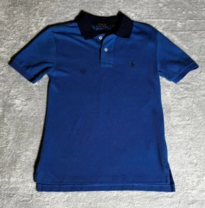 Polo Ralph Lauren Boys Size S/P (8) Blue Short Sleeve Polo Shirt Classic Fit - Picture 1 of 9