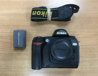 Nikon D70 Digital SLR Body - Tested - 256mb CF - Strap - Sticky Body - See Notes - Image 1 of 4