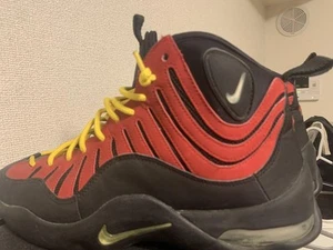 Nike Air Bakin 2013 Black Red Yellow 10.5 - Picture 1 of 7