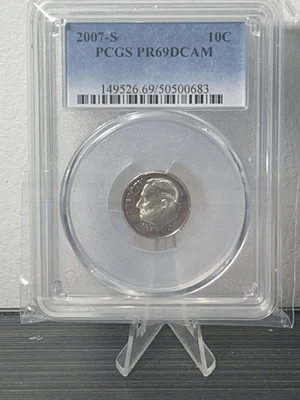 2007-S Proof Roosevelt Dime Coin PCGS PR69DCAM - Image 1 of 4