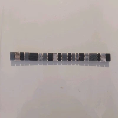 Set Di 24 LISTELLI Greca Di Mosaico Vetroso Artigianale Per Bagno E Cucina. - Immagine 1 di 3