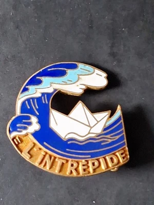 medaille insigne Marine Escorteur Côtier L INTRÉPIDE  - Photo 1/2