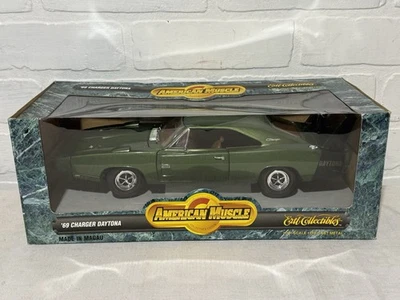 1:18 Ertl 1969 Dodge Charger Daytona Green w/Black Stripe 7781 - Image 1 of 4