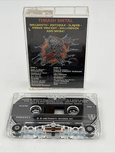 Thrash Metal Megadeath Slayer Anthrax 1988 Priority Records Cassette Tape Tested - Picture 1 of 4