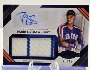 Darryl Strawberry 2025 Topps Tier Patch Auto 43/49 Mets - Picture 1 of 2