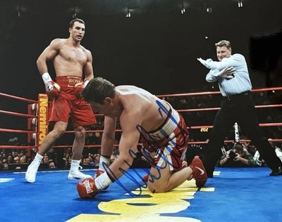 Wladimir Klitschko signiert Box Olympia Foto Unterschrift Autogramm signed (40) - Bild 1 von 3