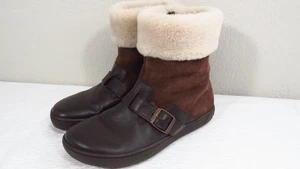Birkenstock Damen Gr. 37 (6 - 6,5) Braun Wildleder Kunstfell Schneestiefel! - Bild 1 von 19