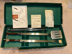 Cutco Grillset Edelstahl BBQ Grillspachtel Gabel Zange Vintage OVP - Bild 1 von 2