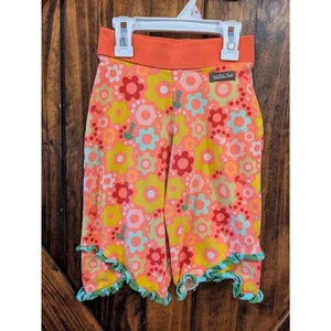 Matilda Jane knit Relay Race lounge pants nuts & bolts flower Sz 4 EUC - Picture 1 of 5