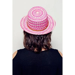 Free People Fancy Free Straw Boater Hat - Picture 1 of 4