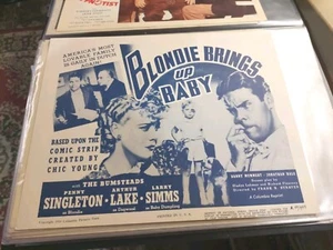 Blondie Brings Up Baby-LOBBY CARD--1950; 11" x 14" (Ex- shape) - Picture 1 of 8
