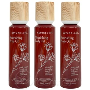 3 CONFEZIONI Nature Love Nutriente Lusso Olio Corpo CUVOLA ROSA Vitamina E - GRANDE 6 OZ - Foto 1 di 2