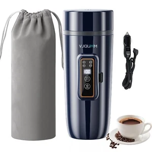 Electric Kettle for Car, 350ml Mini Kettle Water Boiler for Car Heated Travel... - Picture 1 of 9
