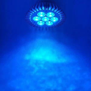 21W Ice Blue 470nm~475nm LED Lamp Spot Light Bulb F Plant Aquarium PAR30 E26 E27 - Picture 1 of 7