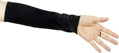 Fingerless Gloves 11" Bride Elbow Wedding Party Prom Dress Satin Bridal Costume - Image 1 of 4