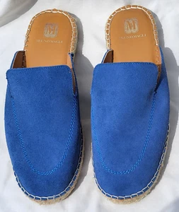 Bruno Magli Estrada Suede Espadrille Mule Men 11M Preppy Luxury Bohemian Classic - Picture 1 of 24