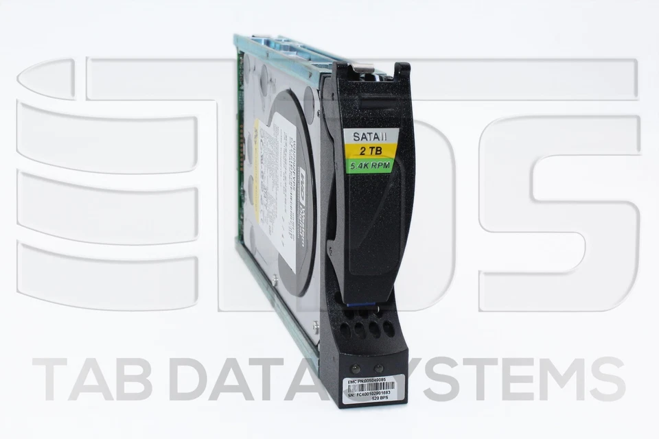 EMC 005049085 2TB 5.4K 4Gbps FC HDD Hard Drive CX-LP05-020 for CX3-40 CX3-80 CX4 - Image 1 of 1