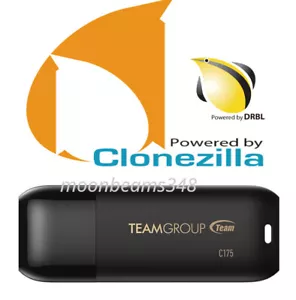 Clonezilla 32 Gb Usb 64 Bt Live Linux Imaging Backup Copy Restore Clone Bootable - Picture 1 of 7