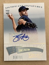 1/1 James Paxton 2014 Donruss Classics RC AUTO Mariners Rare Rookie Autograph