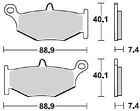 BRAKING COPPIA PASTIGLIE FRENO POSTERIORI 924SM1 PER SUZUKI GSR 600 2010 