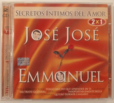 JOSE JOSE / EMMANUEL - SECRETOS INTIMOS DEL AMOR - MEXICAN DOUBLE CD ALBUM - Image 1 of 4