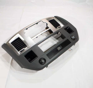 06 07 08 Dodge Ram Gray Dash Radio Climate Control Bezel Surround Vents Trim OEM - Picture 1 of 11