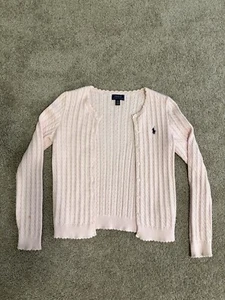 Pink Polo Girls Cardigan - L/G 12-14 Size - Picture 1 of 5