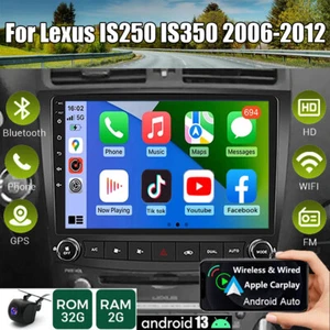 Radio estéreo GPS para automóvil Apple CarPlay Android 13 para Lexus IS250 IS350 2006-2012 - Imagen 1 de 22